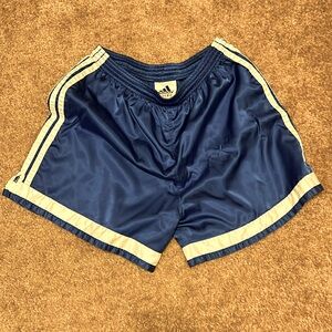 Adidas Shorts Nylon Shiny Vintage Size L 90s